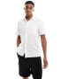 River Island linen blend shirt in white