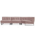 Фото #2 товара Kathya 117" 3-Pc. Fabric Modular Sectional, Created for Macy's