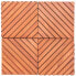 Фото #1 товара Outdoor Patio 12-Diagonal Slat Eucalyptus Interlocking Deck Tile (Set Of 10 Tiles)