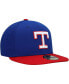Фото #3 товара Men's Royal Texas Rangers Cooperstown Collection Turn Back The Clock 59FIFTY Fitted Hat