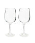 Фото #2 товара Set of 8- 11.7 oz Clear Glass Wine Goblet