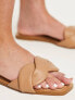 Фото #2 товара Stradivarius cross strap sandal in tan