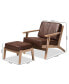 Фото #10 товара Furniture Sigrid Mid-Century Modern Armchair and Ottoman Set