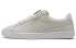 Фото #1 товара PUMA Suede 复古 运动 低帮 板鞋 男女同款 米白色 / Кроссовки PUMA Suede 370081-02