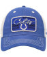 Фото #2 товара Men's Royal, Natural Distressed Indianapolis Colts Five Point Trucker Clean Up Adjustable Hat