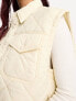 Фото #5 товара Polo Ralph Lauren quilted puffer vest in cream