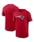 ფოტო #1 პროდუქტის Men's Red New England Patriots Primary Logo T-shirt