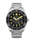 ფოტო #1 პროდუქტის Men's Croft Automatic Silver-Tone Stainless Steel Solid Bracelet Watch 43mm