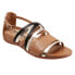 Softwalk Tula S2009-266 Womens Brown Extra Wide Leather Strap Sandals Shoes 6
