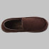 Isotoner Men's Microterry Jared Moccasin Slippers - Brown L