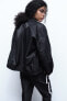 Фото #4 товара Комбинированная нейлоновая куртка ZARA