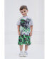 Фото #4 товара Toddler Boys T-Shirt and Shorts Outfit Set to Grave Digger