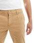 ASOS DESIGN tapered washed chino in tan