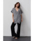 ფოტო #2 პროდუქტის Women's Julie Cross Over Tunic Sweater