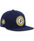 Фото #4 товара Men's Navy Indiana Pacers Core Side Snapback Hat