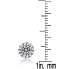 Sterling Silver Cubic Zirconia Round Stud Style Earrings