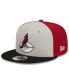 Фото #4 товара Men's Cream, Black Arizona Cardinals 2023 Sideline Historic 9FIFTY Snapback Hat