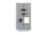 HDMI, VGA, 3.5MM AUDIO PASS THROUGH SINGLE GANG WALL PLATE WITH ONE KEYSTONE - A