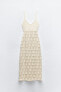 Фото #5 товара Платье с деталями из кружева кроше ZARA