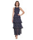 Women's Dot-Print Tiered Maxi Dress