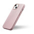 Фото #9 товара Skórzane etui iPhone 14 magnetyczne z MagSafe Litchi Premium Leather Case różowy
