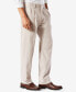 Men's Easy Classic Pleated Fit Khaki Stretch Pants