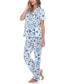 Фото #4 товара Пижама White Mark Tropical Short Pajama