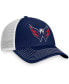Фото #4 товара Men's Navy Washington Capitals Core Primary Logo Trucker Snapback Hat