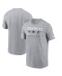 Фото #1 товара Men's Gray Dallas Cowboys 2023 NFL Playoffs Iconic T-shirt