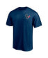 Фото #3 товара Men's Navy Houston Texans #1 Dad T-shirt