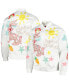 Men's White Looney Tunes Graphic Satin Full-Snap Jacket