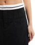 Missyempire waistband detail mini skirt in black