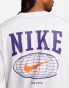 Фото #8 товара Nike Swoosh graphic backprint t-shirt in white