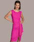 Women's Boat-Neck Ruched Sheath Dress