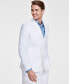 Фото #1 товара Men's Slim-Fit Stretch Solid Linen Double-Breasted Suit Separate Jacket, Created for Macy's