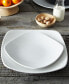 Swirl Square Dinner Plates, Set of 4