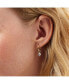 ფოტო #1 პროდუქტის Pearl Hoop Earrings - Frida Grey