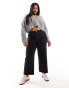 Фото #2 товара ASOS DESIGN Curve cropped comfort stretch straight leg jean in black