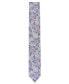 Фото #2 товара Галстук узкий с цветочным узором Bar III Fairmont для мужчин, созданный для Macy's