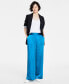 Фото #1 товара Women's Satin Wide-Leg Pajama Pants, Created for Macy's