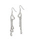 ფოტო #2 პროდუქტის Stainless Steel Polished Hearts Dangle Shepherd Hook Earrings