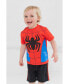 Toddler Boys Spidey and His Amazing Friends Miles Morales T-Shirt and Mesh Shorts Outfit Set to