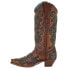 Corral Boots Glitter Studded Snip Toe Cowboy Womens Brown Casual Boots E1508 6 - фото #4