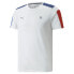 Puma Bmw Mms T7 Graphic Crew Neck Short Sleeve T-Shirt Mens White Casual Tops 53