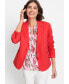 ფოტო #3 პროდუქტის Women's Long Sleeve Pique Blazer