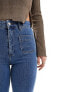 Фото #4 товара & Other Stories high waist flared jeans in deep blue
