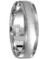 ფოტო #2 პროდუქტის Men's Beveled Edge Satin Finish Comfort Fit Wedding Band in 14k White Gold