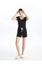 Фото #3 товара Пижама LCW DREAM с короткими рукавами и шортами с узором на горловине для женщин