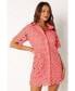 ფოტო #3 პროდუქტის Women's Tallie Button Up Mini Dress