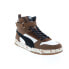 Фото #3 товара Puma RBD Game Barista 38978501 Mens Brown Leather Lifestyle Sneakers Shoes